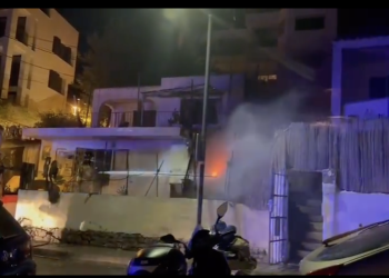 Una imagen del vídeo captado por la Policía Local de Ibiza