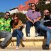 Los integrantes del  podcast Popaína, nominado a dos premios nacionales.