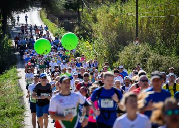Imagen de una de las pruebas deportivas de la isla, la Santa Eulària Ibiza Marathon 2023. Foto: Santa Eulària Ibiza Marathon