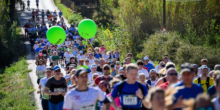 Imagen de una de las pruebas deportivas de la isla, la Santa Eulària Ibiza Marathon 2023. Foto: Santa Eulària Ibiza Marathon