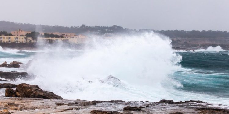Viento en la costa de Ibiza, en una imagen de archivo