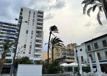 Viento en Sant Antoni en una imagen de archivo. Noudiari