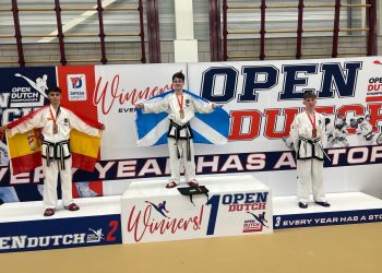 Imagen de la entrega de trofeos del campeonato celebrado este fin de semana en Holanda.