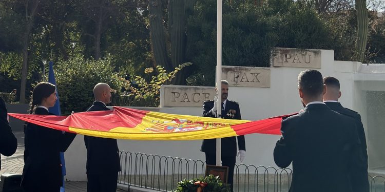 Un momento del acto de este mediodía. FOTO: @TrigueroIbiza