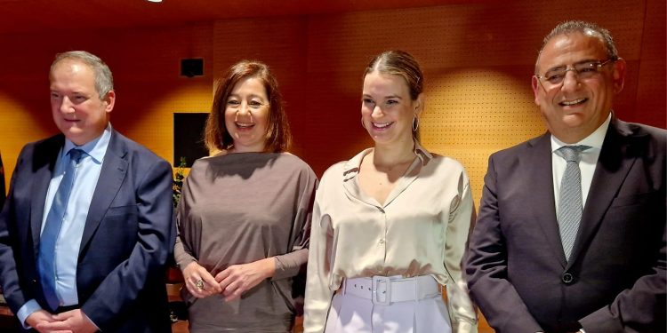 Hereu, Armengol y Prohens junto a Alfonso Rodríguez. Foto: Delegación del Gobierno