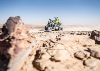 El piloto durante la cuarta etapa del Rally Dakar 2024.