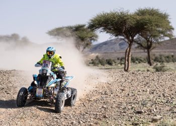 El piloto durante su participación en la tercera etapa del Rally Dakar.