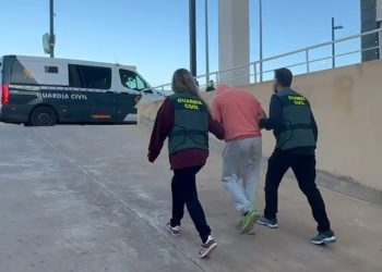 El detenido por los hechos, en una imagen facilitada por la Guardia Civil