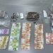 Material, drogas y dinero incautado en la operación de la Guardia Civil de Sant Antoni.