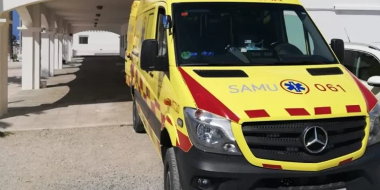 Una ambulancia del 061 en Formentera,