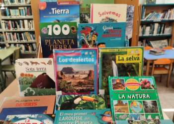 Una exposición de libros en la Biblioteca Can Misses. Foto Biblioteca Can Misses