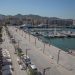 Coches aparcados en el frontal marítimo de La Marina de Ibiza. APB