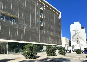 Edificio de los juzgados de Ibiza en Sa Graduada. Foto Noudiari