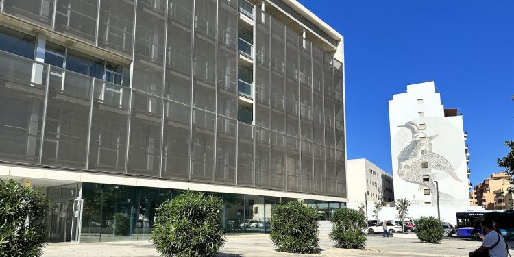 Edificio de los juzgados de Ibiza en Sa Graduada. Foto Noudiari