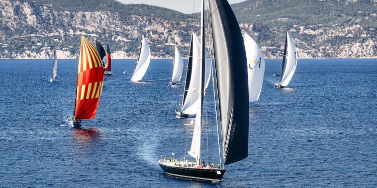 Imagen de una jornada de regata. Foto:  Ibiza JoySail Superyacht Regatta