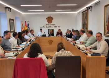 Pleno del Ayuntamiento de Santa Eulària, en una imagen de archivo.