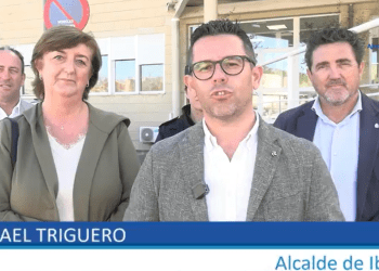 Rafael Triguero en Calvià tras mantener un encuentro con el alcalde y los responsables de la Policía local para intercambiar información y procedimientos.
