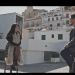 Raquel Lanseros conversa con Ben Clark en el MACE con Dalt Vila y la catedral de fondo. TVE