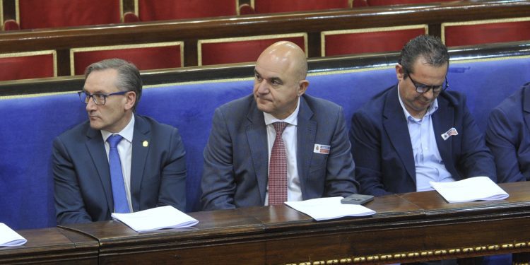 Vicent Marí, durante el acto de constitución de la Comisión de Diputaciones, Consells y Cabildos de la FEMP. Foto: Consell de Ibiza