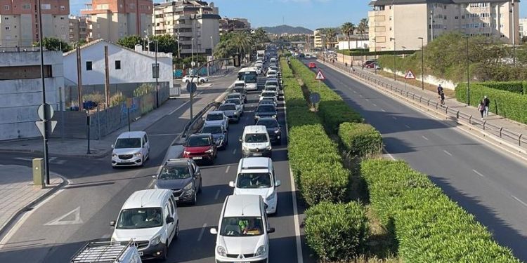 Un atasco en Ibiza.