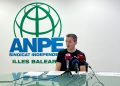 El presidente de ANPE, Víctor Villatoro, en una rueda de prensa.