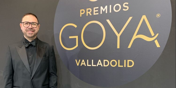 Héctor Escandell en los premios Goya 2024.