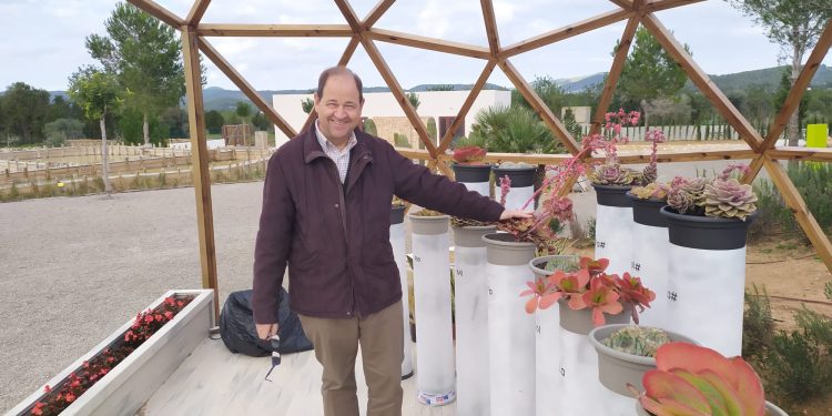 El vicepresidente de CAEB por Ibiza José Antonio Roselló, en las instalaciones de Bibo Park. Foto: CAEB