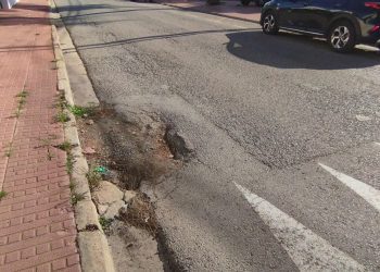 Estado de las vías. Foto: PSOE de Santa Eulària