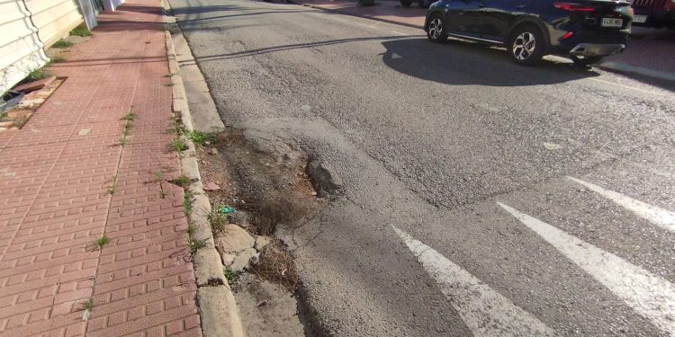 Estado de las vías. Foto: PSOE de Santa Eulària
