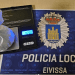 Imagen de la droga incautada sobre la báscula. Foto: Policía Local d'Eivissa