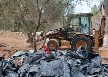 Demolición de una edificación ilegal en Santa Eulària