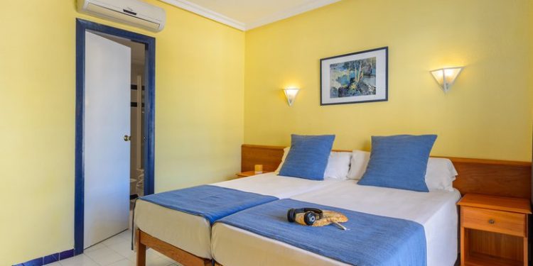 Imagen de archivo de una habitación de hotel.