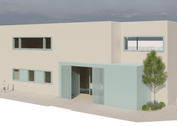 Imagen de cómo será la nueva escoleta de Sant Rafel. Foto: Ayuntamiento de Sant Antoni