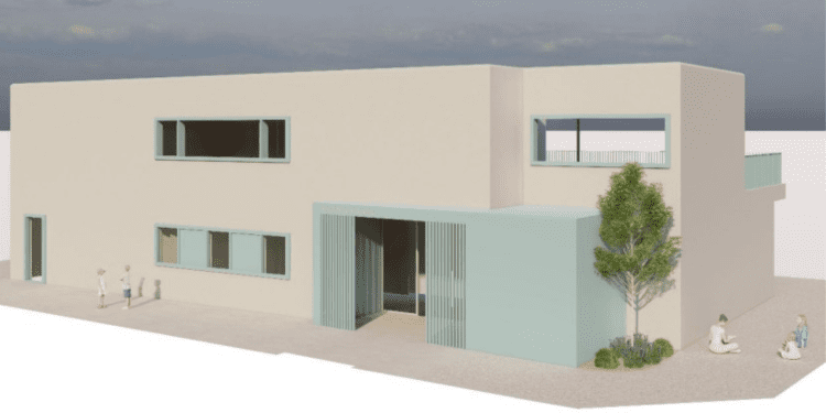 Imagen de cómo será la nueva escoleta de Sant Rafel. Foto: Ayuntamiento de Sant Antoni