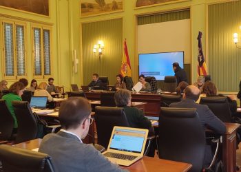 Comparecencia del director general del Ib-Salut, Javier Ureña, en el Parlament. Foto: Govern