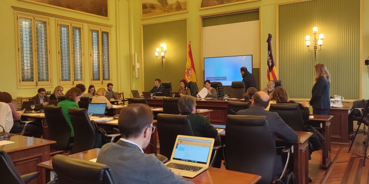 Comparecencia del director general del Ib-Salut, Javier Ureña, en el Parlament. Foto: Govern
