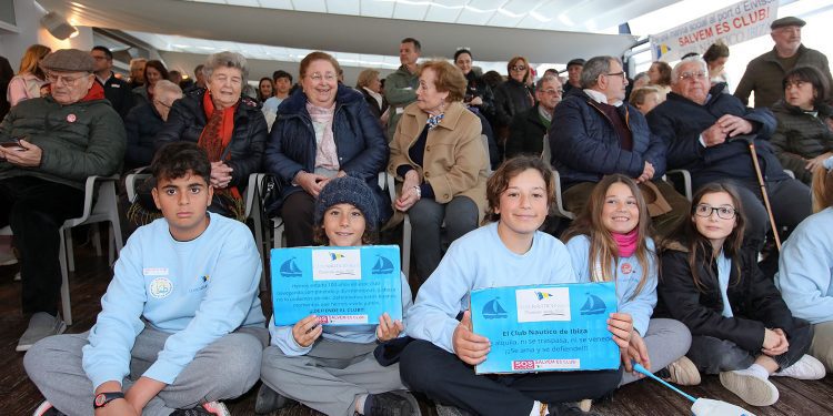 Una imagen facilitada por los clubes de la jornada de apoyo al Náutico de Ibiza el pasado fin de semana.