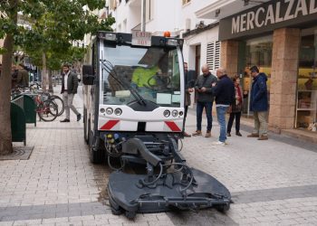 Nueva maquinaria en pruebas. Foto: Ayuntamiento de Ibiza