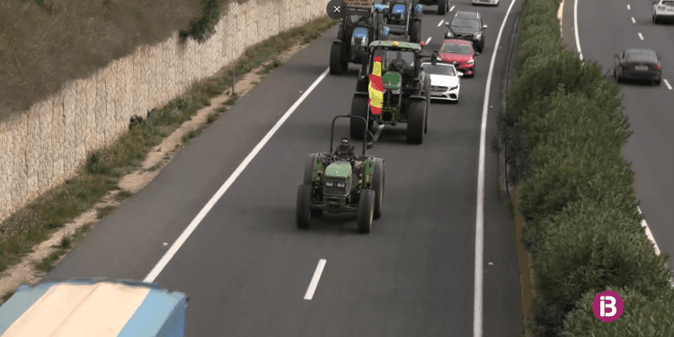 La tractorada de hoy, en una imagen de Ib3.