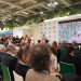 Prohens, rodeada de autoridades y periodistas, hoy en la ITB de Berlín.