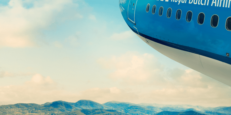 KLM en una imagen en la que promocionaba Ibiza en sus redes. Imagen KLM