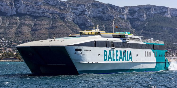 Fast ferry Cecilia Payne. Foto: Baleària