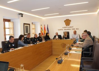 La reunión de la Junta de seguridad de Santa Eulària.