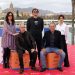 De izquierda a derecha: Cecilia Suárez, David Marqués (sentado), el productor Álvaro Longoria, José Coronado (sentado) y Georgina Amorós en el Festival de Málaga.