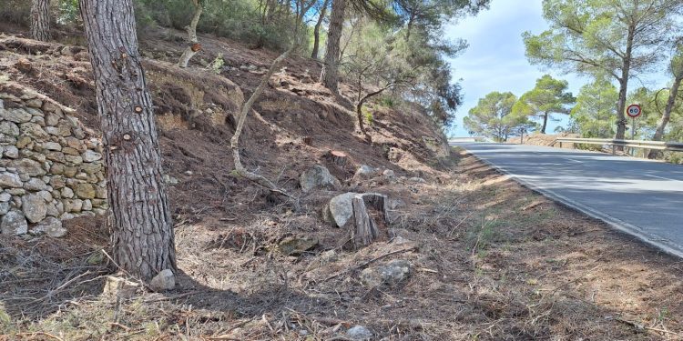 Presentació de la faixa contra incendis. Fotos: Ajuntament de Sant Josep