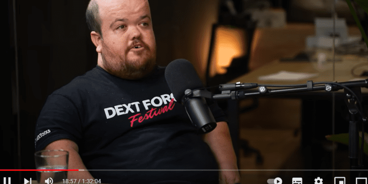 Un momento de la entrevista.