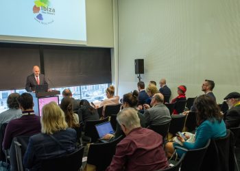 Presentación del presidente del Consell en la ITB de Berlín. Foto: Consell de Ibiza