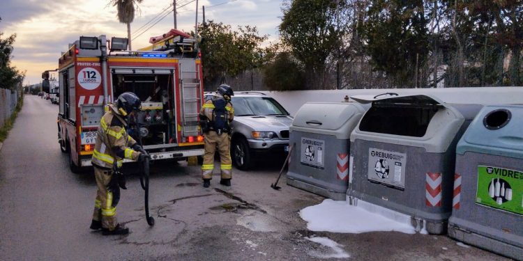 Intervención de los bomberos. Foto: Bombers d'Eivissa
