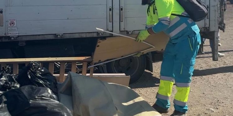 Imágenes de la limpieza llevada a cabo. Fotos: Ayuntamiento de Ibiza