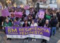 Imagen de archivo de una manifestación del 8M en Ibiza. Fotos: Noudiari